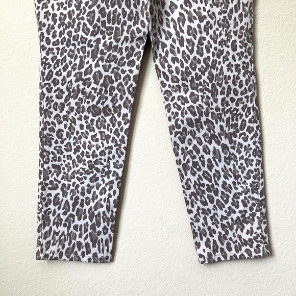 Nine West 14 Leopard Print Gramercy Skinny Ankle Jeans Pants - Picture 8 of 16